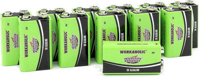 9 Volt Alkaline Batteries (12-Pack) 9V