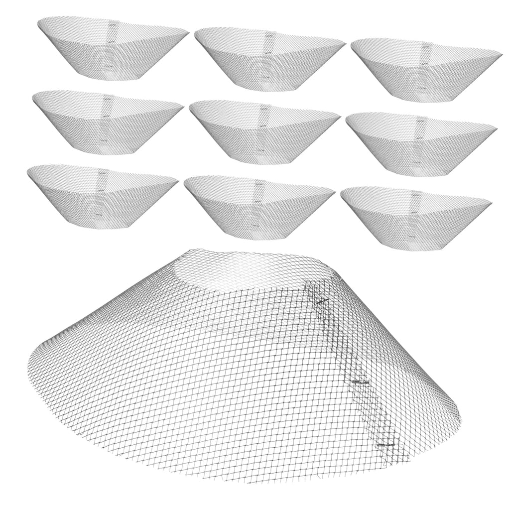 10pcs Iron Range Hood Filter Mesh Replacement for Kitchen