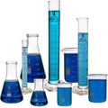 Beaker, Flask, Cylinder Set, 3.3 Boro. Glass - 9 Pieces - Beaker Set, Flask Set, and Graduated Cylinder Set, Karter