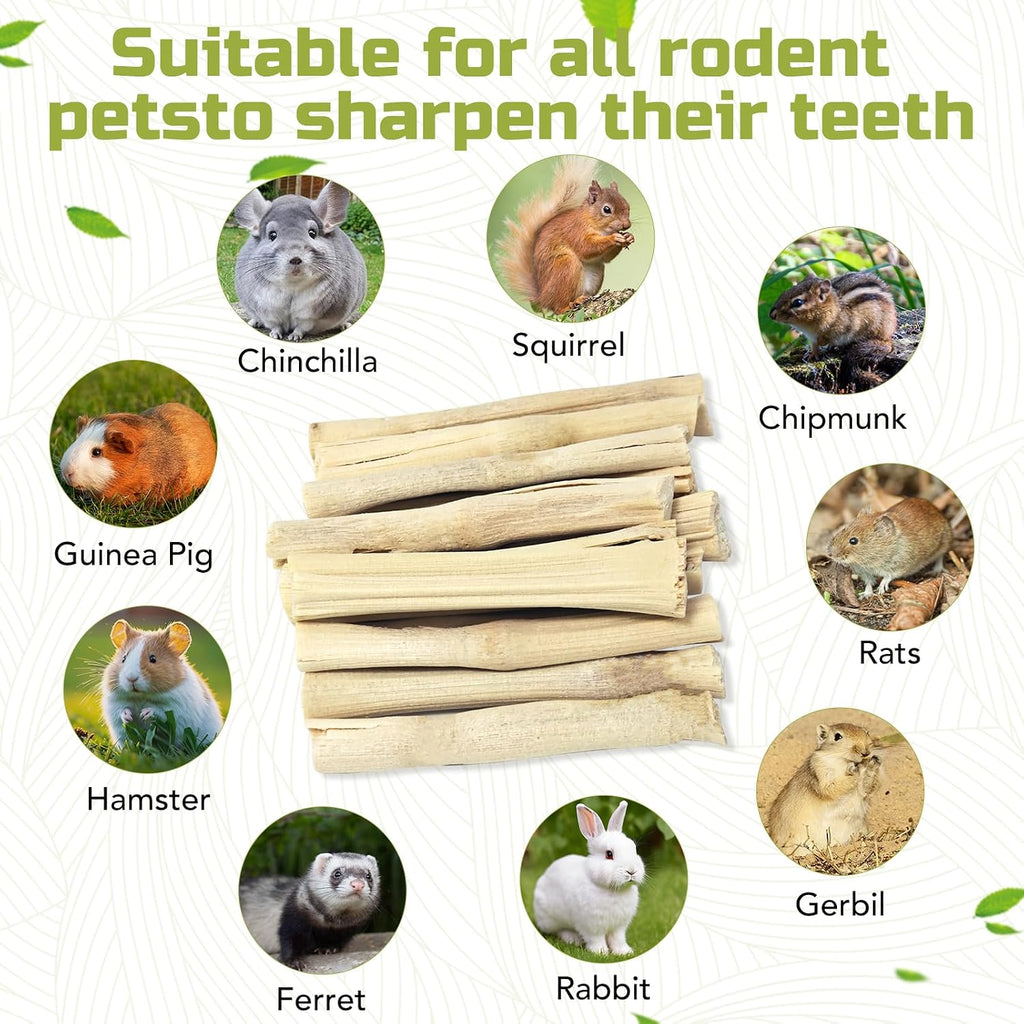 2.2Lb/1000g Natural Sweet Bamboo Chew Toys for Rabbit Chew Sticks