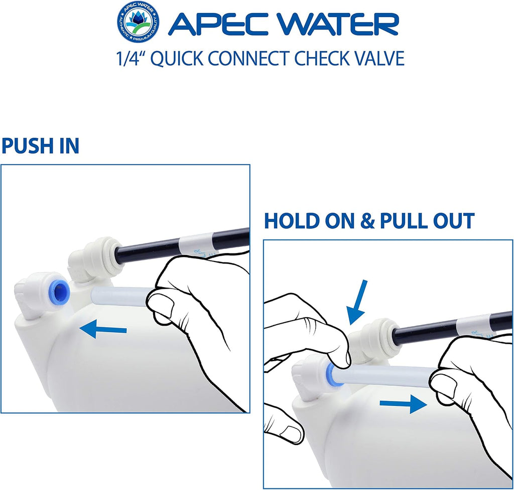 APEC Water Check Valve Replacement Part, 1/4" Quick Connect