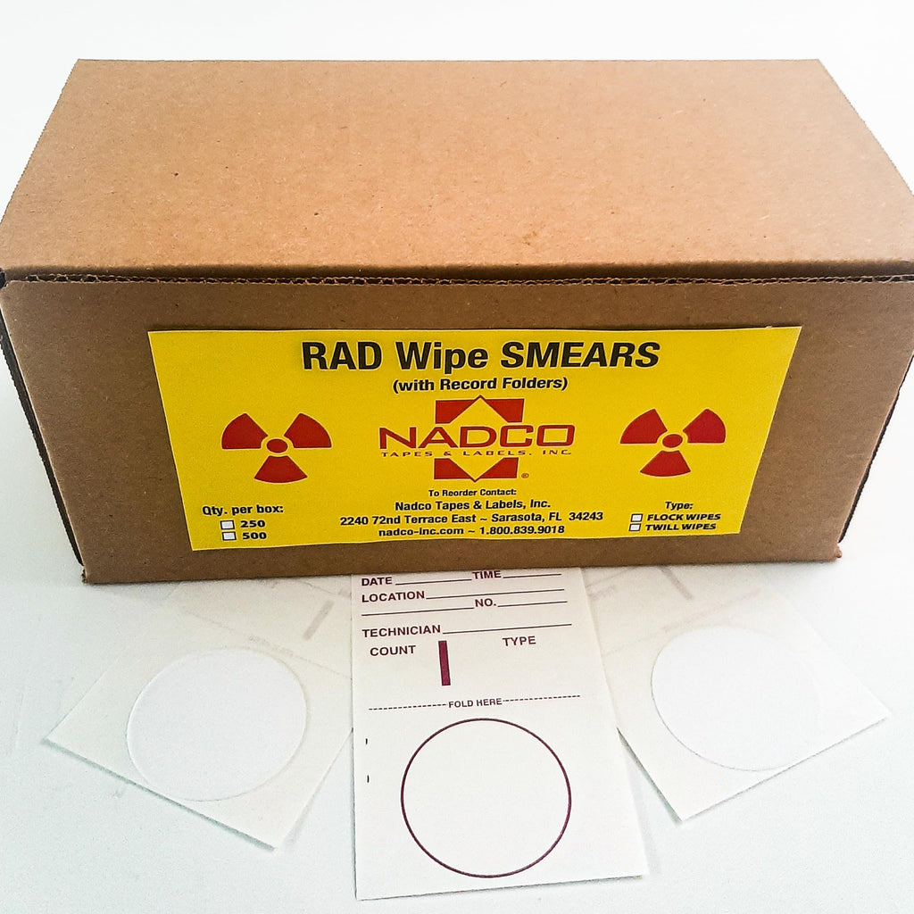 Radiation Smear Wipes for Testing