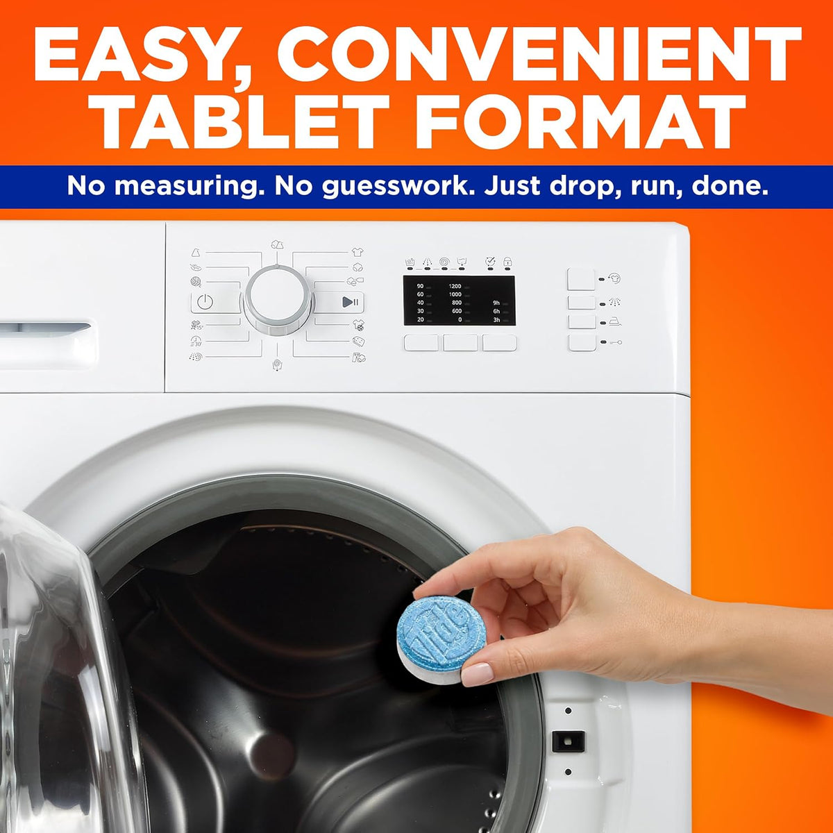 Washing Machine Cleaner Tablets with Oxi, Fresh Scent, 24 Count Pack
