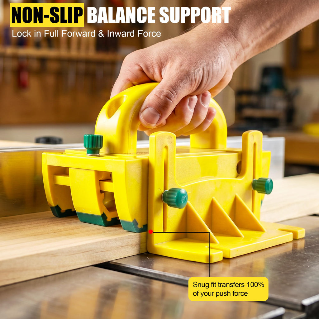 Table Saw Push Block, Anti-Kickback Hand Safety Tool for Woodworking