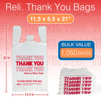 Plastic Bags Thank You (1050 Count)