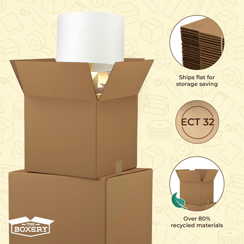 12"x10"x4" Corrugated Shipping Boxes 50-Pack