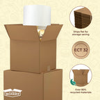 9"x9"x5" Corrugated Cardboard Boxes 100-Pack
