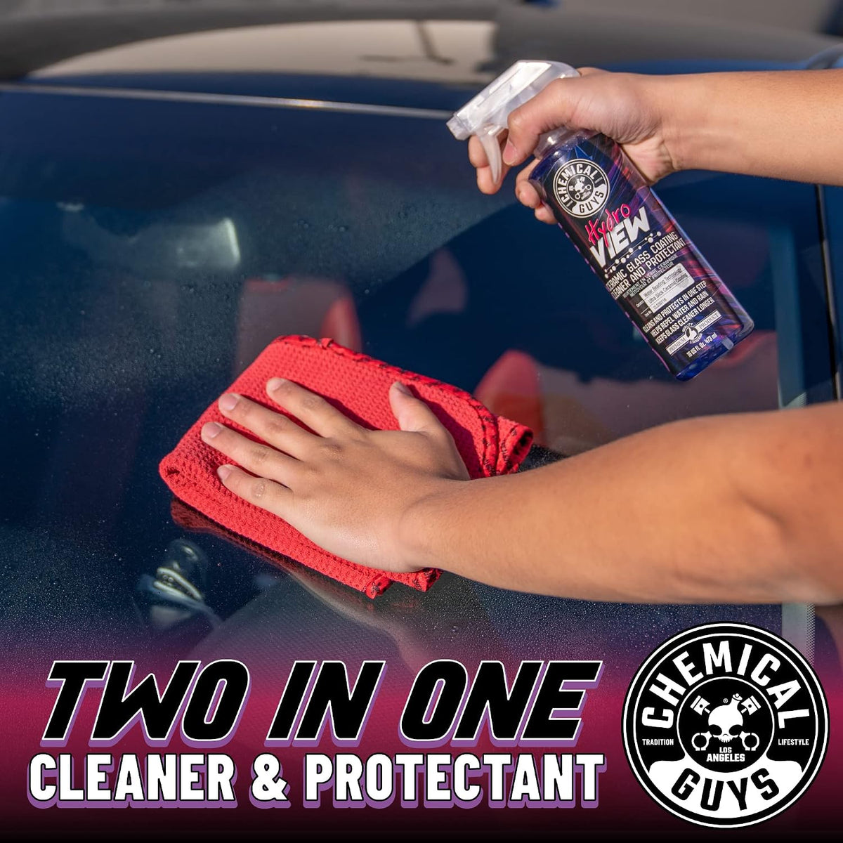 HydroView Ceramic Glass Cleaner & Coating for Windows, 16 oz