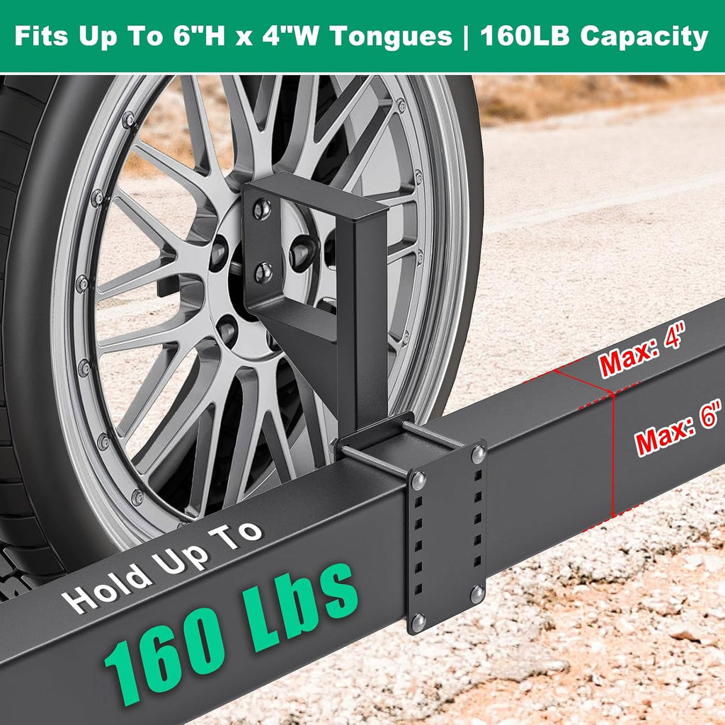 Heavy Duty Trailer Spare Tire Carrier for 15" & 16" Wheels