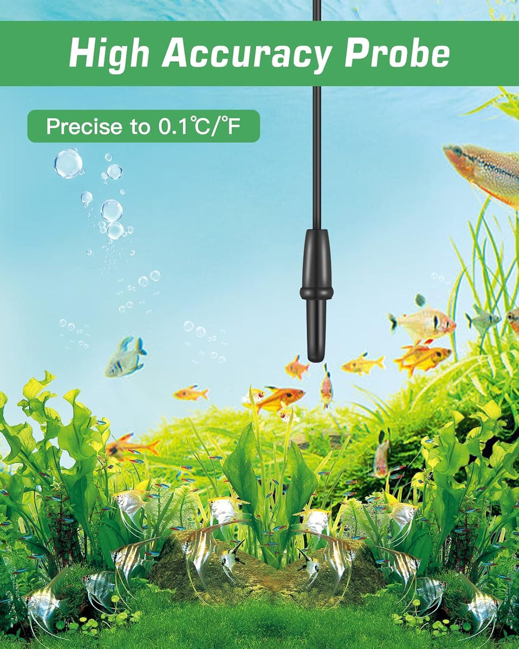 Petbank LCD Digital Aquarium Thermometer Fish Tank Water Terrarium Temperature