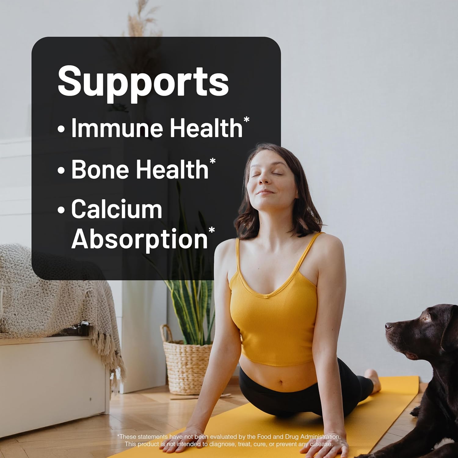 Vitamin D3 2000iu (50 mcg) 1-Year Supply for Immune Support, Healthy Muscle Function, and Bone Health, Gluten Free in