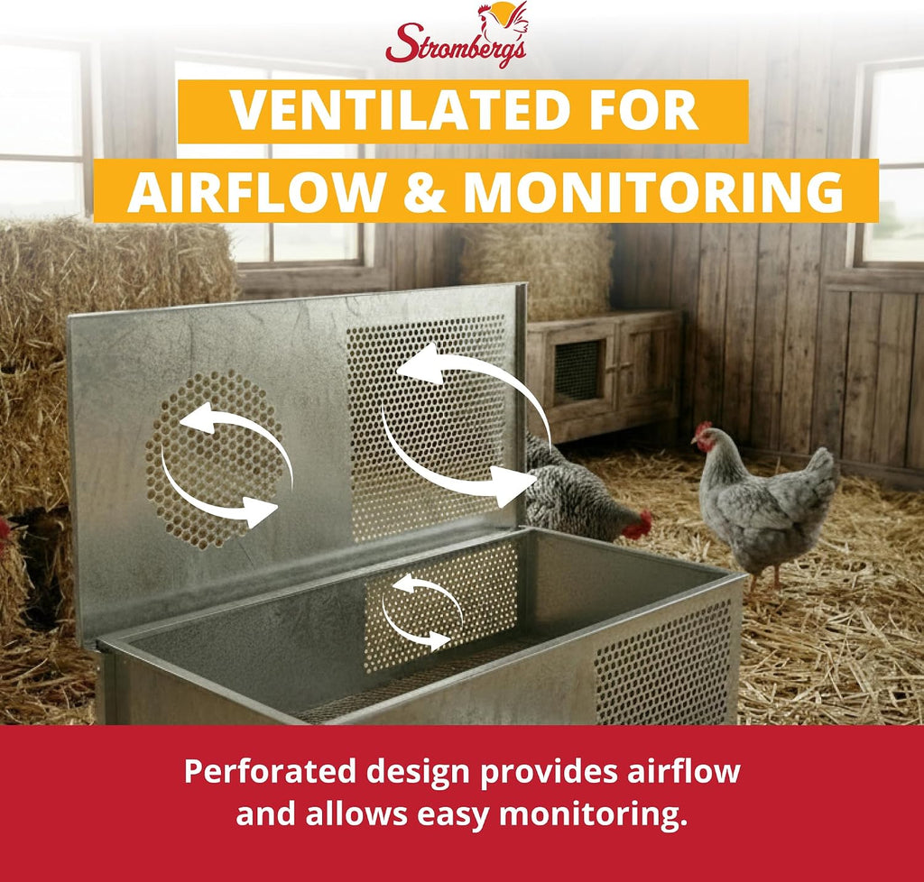 Stand Up Chick Brooder, Elevated Chicken Brooder Pen with Lamp Stand, Removable Tray, Wire Floor, Ventilated Steel