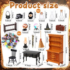 54 Pcs 1:12 Scale Mini Magic House Kit Halloween Miniatures