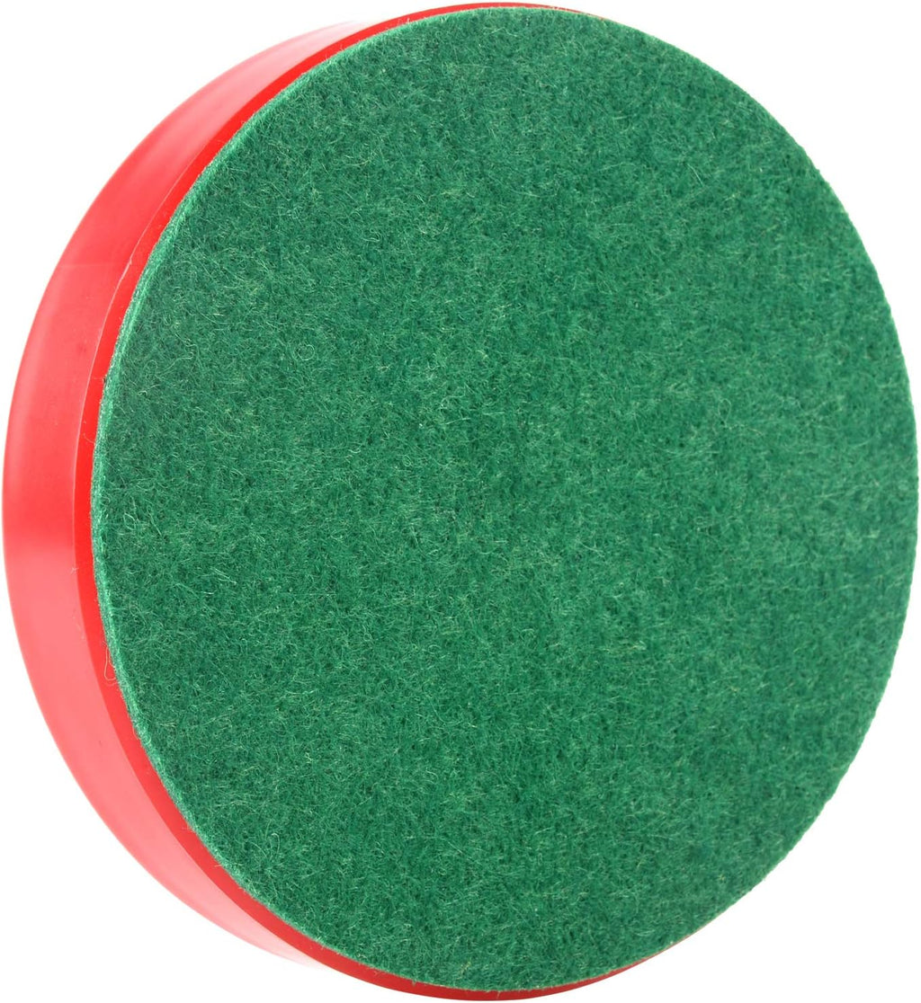 Air Hockey Pushers and Red Air Hockey Pucks, Goal Handles Paddles Replacement Accessories for Game Tables (4 Striker