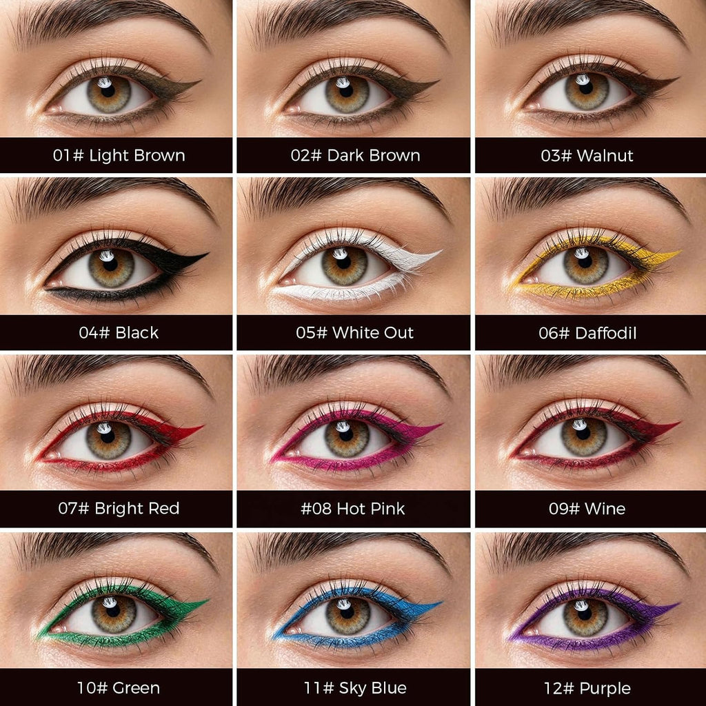 Brow Pomade with Brush, Waterproof & Long-Lasting, # #04 Black