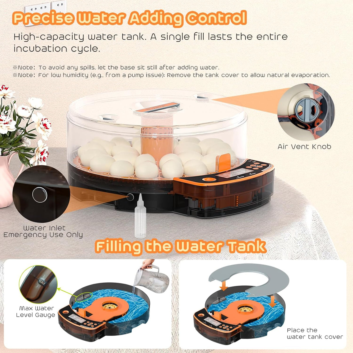 Automatic Chicken Egg Incubator, Egg Incubator 24 Eggs