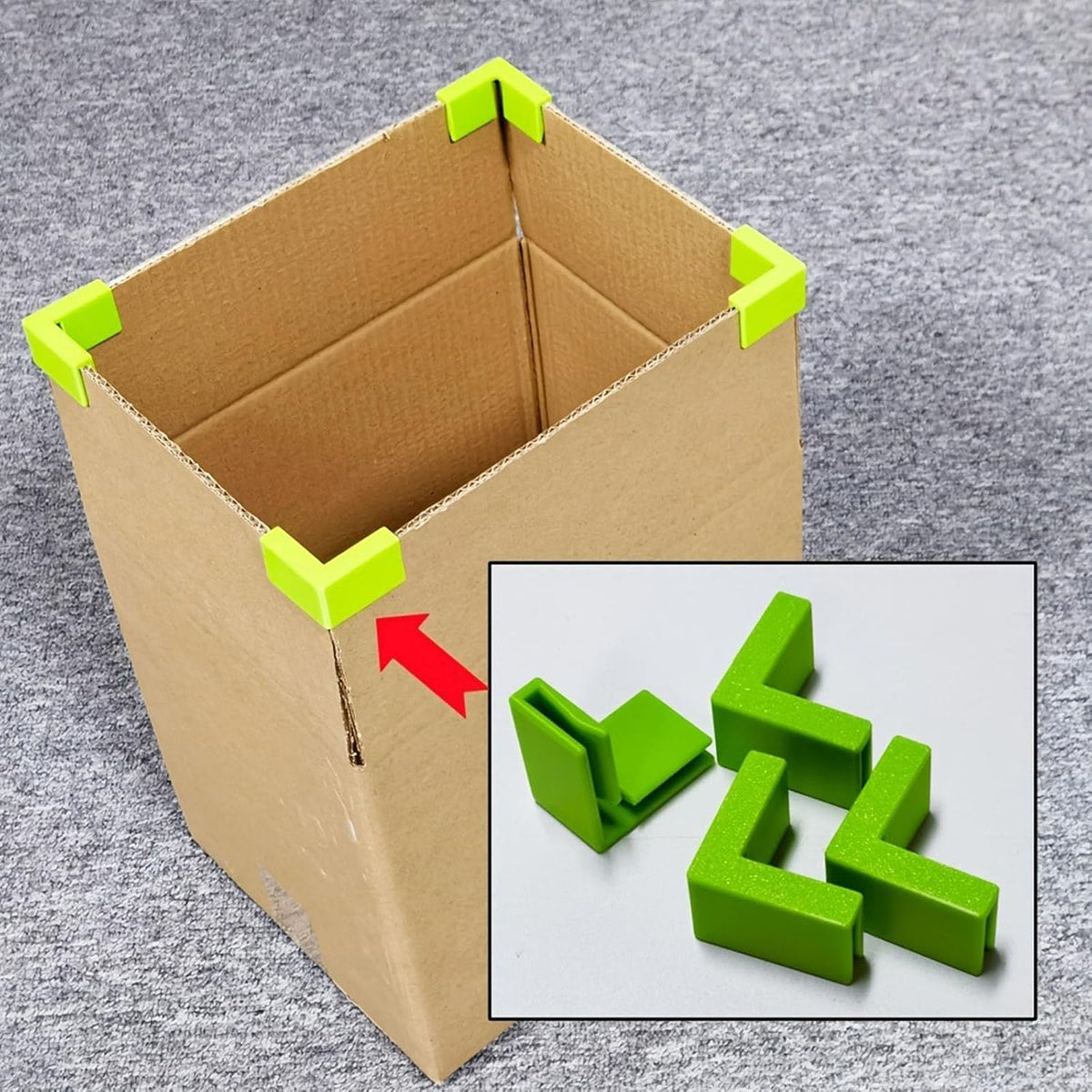 Right Angles Clip Cardboard Box Edges Supports for Transforming Regular Boxes Sturdy Organized Storage for Moving