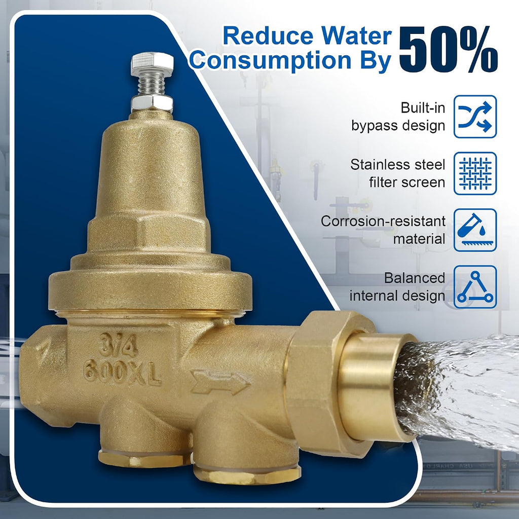 34-600XL 3/4 inch water Pressure Reducing Valve, FNPT inlet x FNPT outlet
