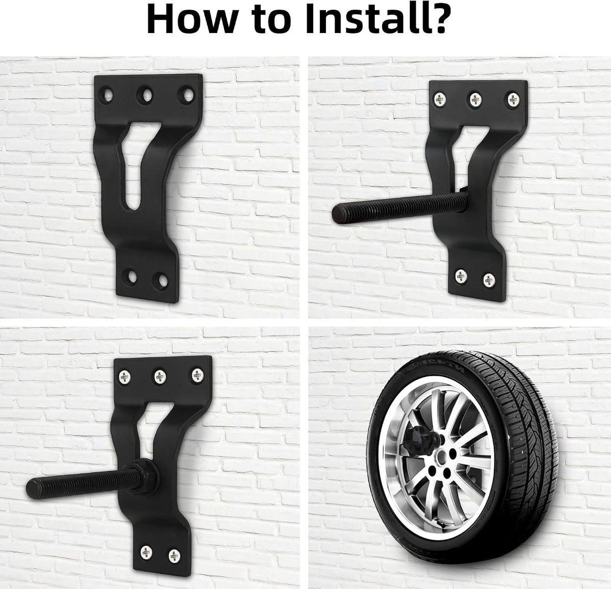 Wall Mount Trailer Spare Tire Mount for Utility Trailer，Enclosed Trailer Accessories for Trailer Spare Tire