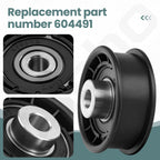 Ohoho 604491 Flat Idler Pulley Compatible with Hustler Raptor Big Dog