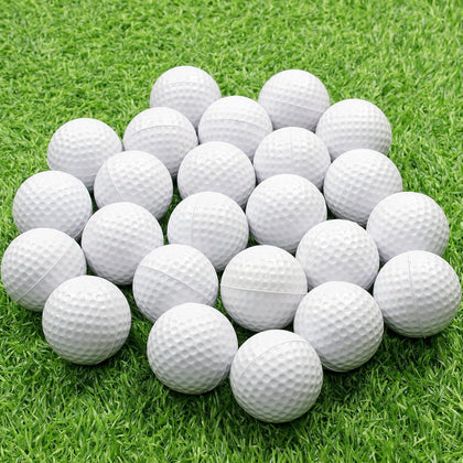 Foam Golf Practice Balls, 24 Pack Realistic Feel and Limited Flight Training Balls for Indoor or Outdoor, Soft