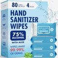 Hand Sanitizer Wipes 75% Alcohol, Aloe Infused, Antibacterial 320ct.