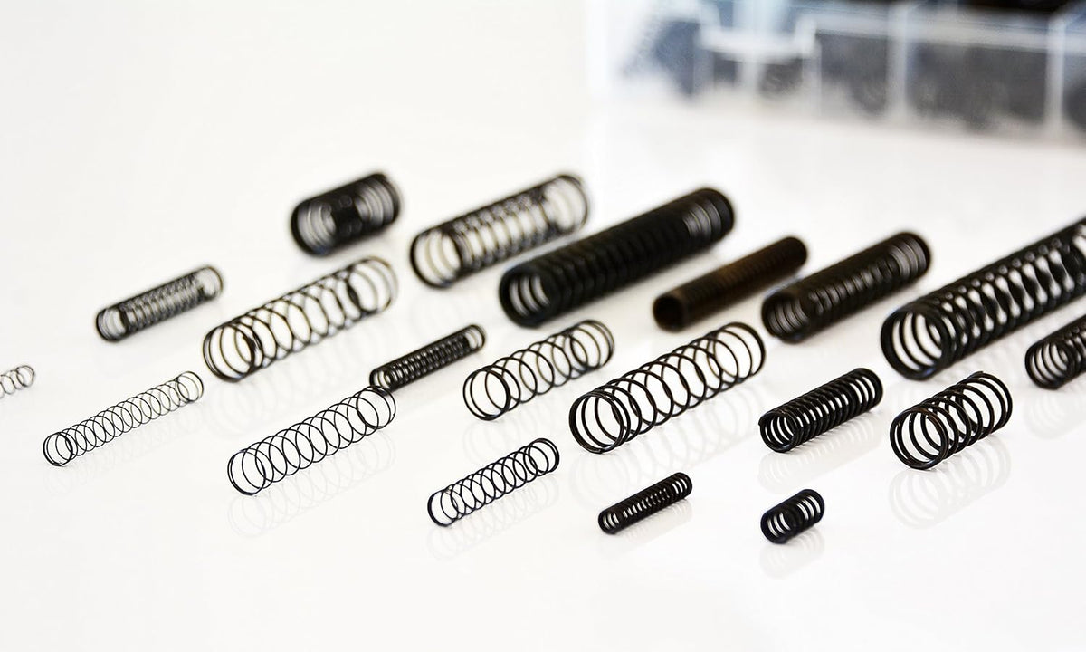 114pc Black Oxide Finish Compression Spring Assortment