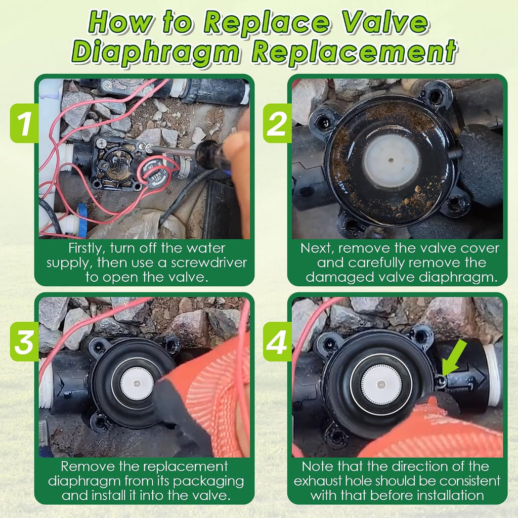 1" PGV Diaphragm Valve Replacement Compatible with Hunter 332100, 8 Pack
