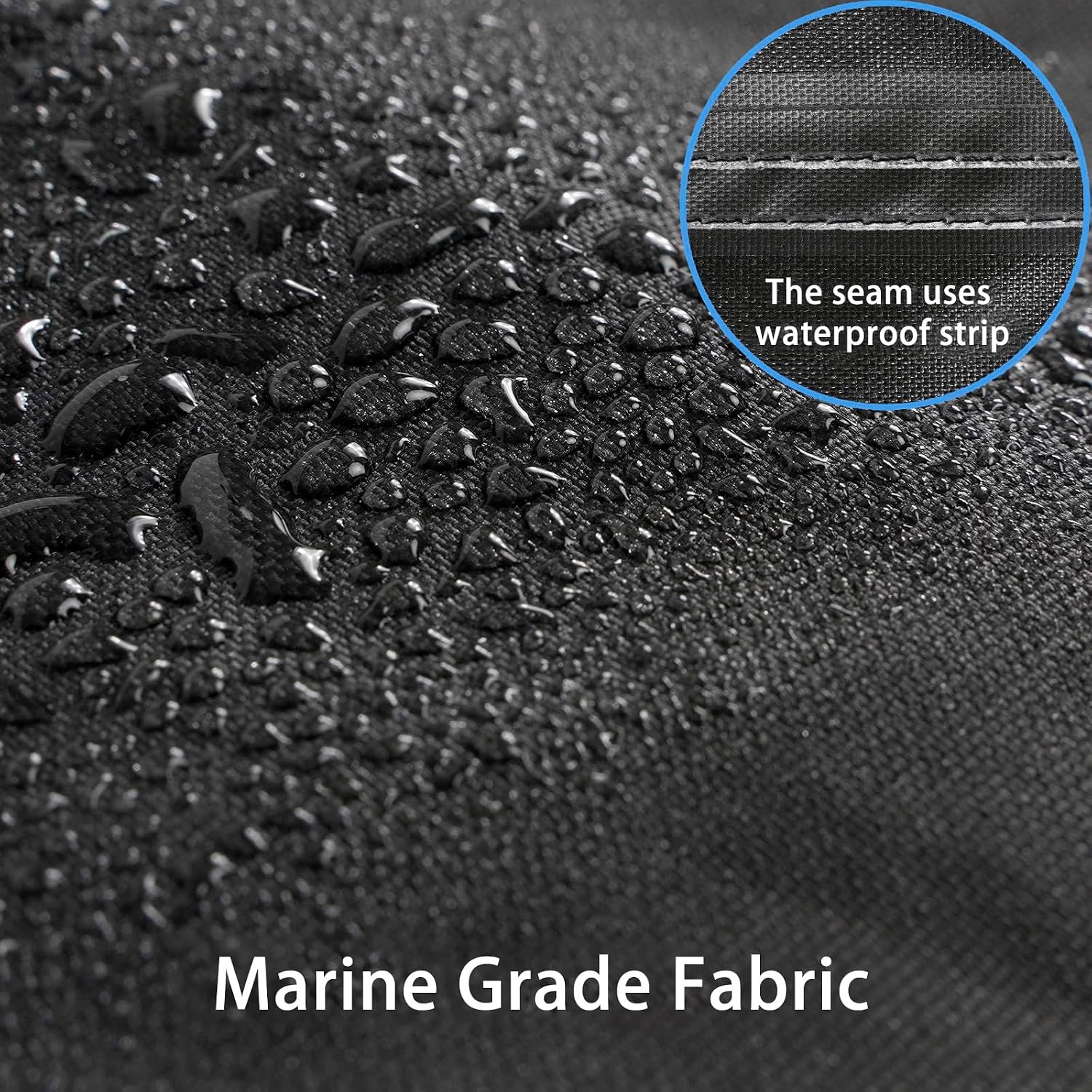 Boat Cover 16ft-18.5 ft, Waterproof Trailerable Boat Cover | Heavy Duty Covers fits Bass Boats, V-Hull, Tri-Hull