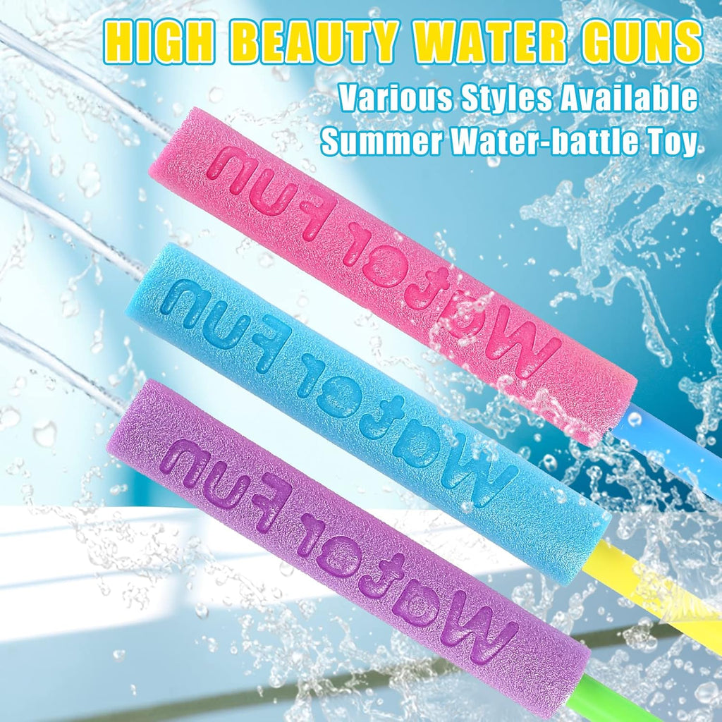Water Blasters 12PCS, Foam Squirt Guns for Toddlers 1-3, Pool Toys Water Soaker Squirter Gun for Kids 3-10, Summer