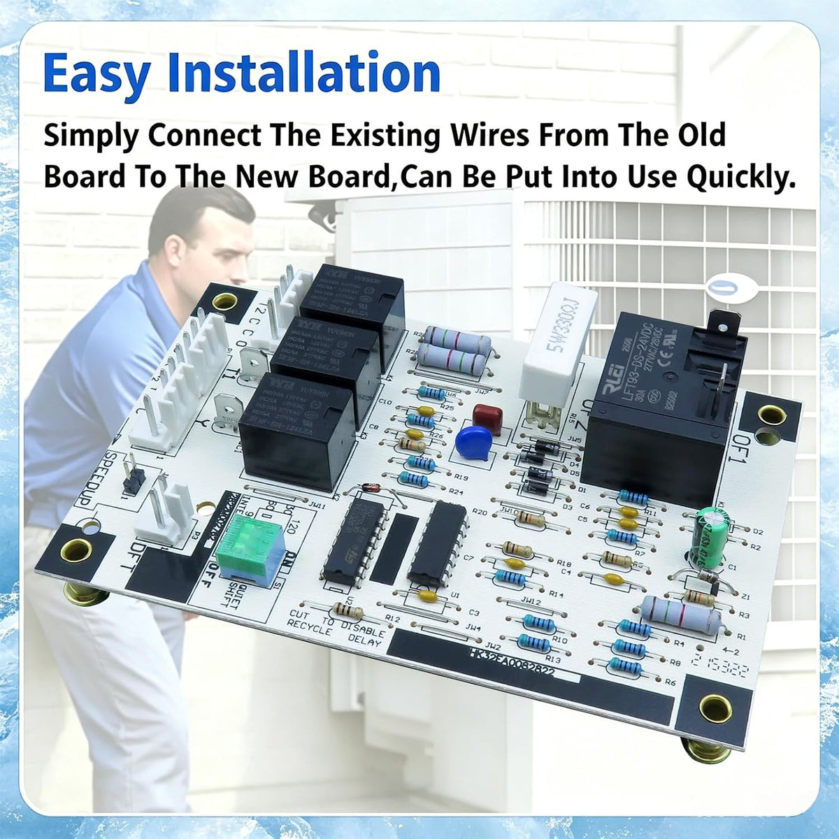 CEBD430433-10A Defrost Control Board Replacement HK32EA008 HK32EA003 CES0130076-00 Control Board,Compatible with Carrier/Bryant/Payne