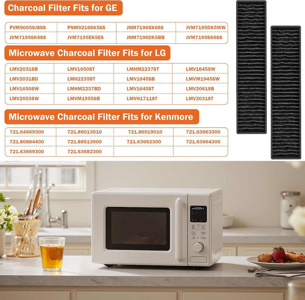 Replacement for Kenmore GE Microwave Charcoal Filter 721.64669300