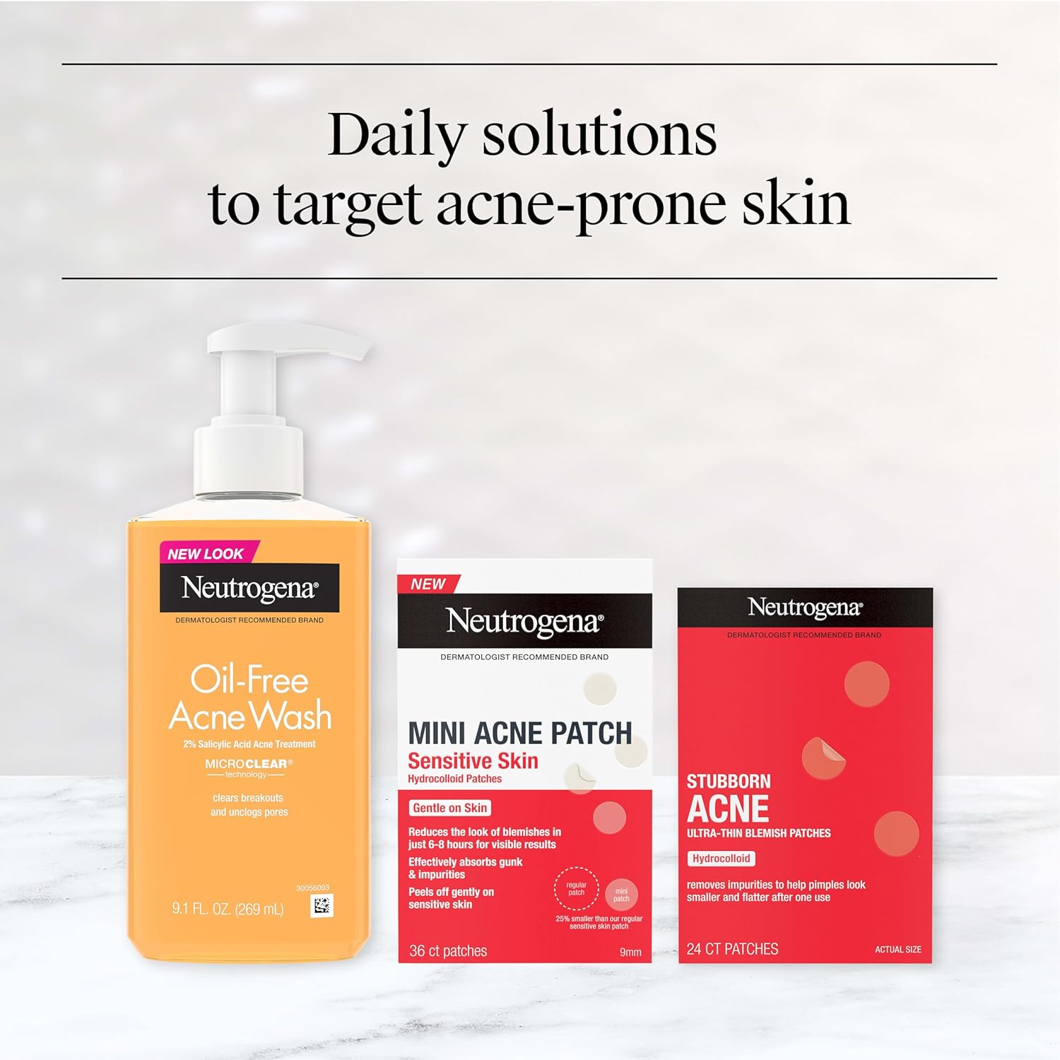 Stubborn Acne Patches, Ultra-Thin Pimple Patches, 24 Ct | Hydrocolloid Absorbs Impurities, Ultra-Thin, Works