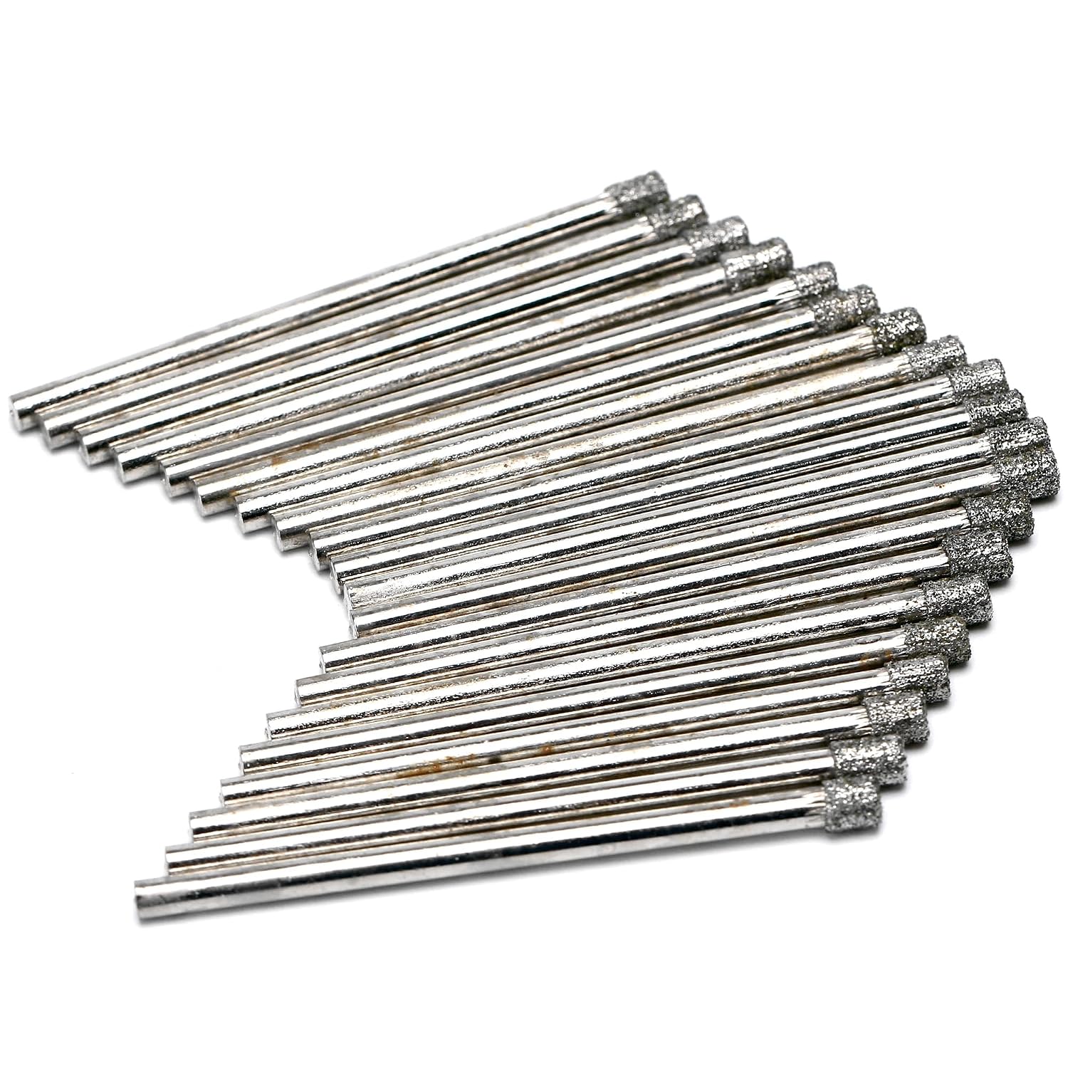 3mm Diamond Drill Bit, 1/8" Diamond Drill Bits, Glass Drill Bit, Coated Hole Saw Core Bit Tools for Stone Tile Pack