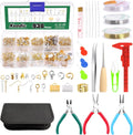 950Pcs Jewelry Making Supplies Kit Includes Jewelry Wires, Eye Screw Pin, Jump Ring, Cord End, Lobster Clasps