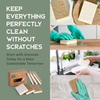 6 Pack Kitchen Sponges | Non-Scratch Hemp & Sisal