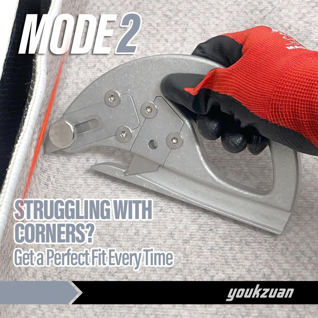 New 2026 youkzuan Professional Carpet Cutter Tool, Carpet Loop Pile Cutter with 15Pcs Heavy Duty Utility Knife