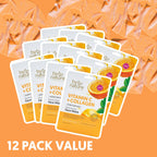 Vitamin C + Collagen Sheet Mask with Vitamin E - Pack of 12