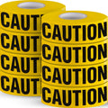 Premium Yellow Caution Tape Roll - 3 Inch X 1000 Feet - Pack of 8 | Bright Yellow Caution Tape Roll, for