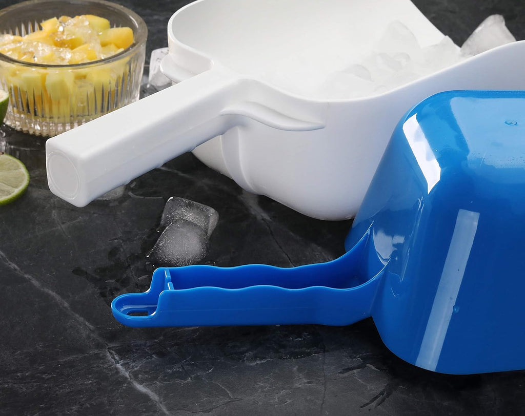 Polycarbonate Plastic Utility Ice Scoop, Blue, 64 oz