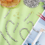 Rhinestone Trim Crystal Chain Sew on for Dress,3 Yards,White