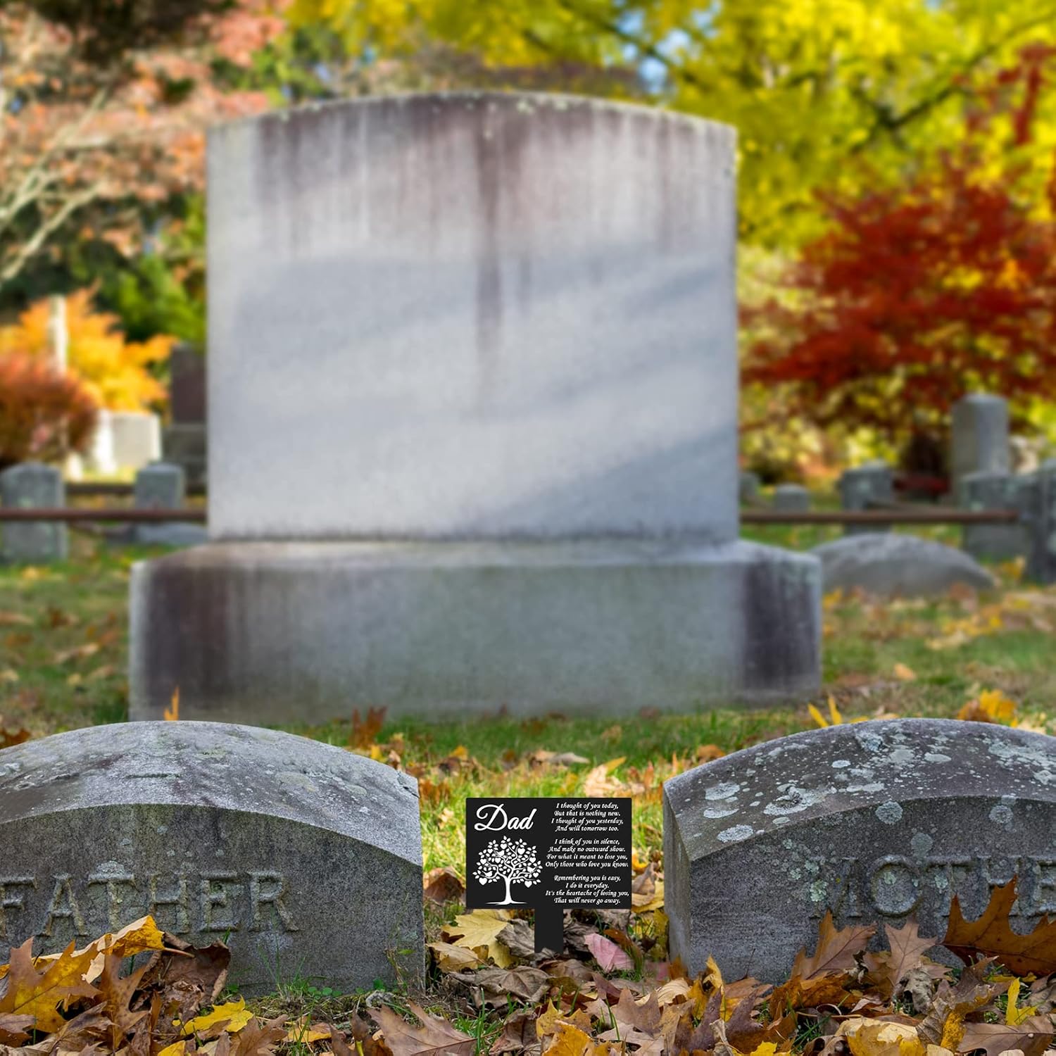Dad Memorial Stake, Grave Decorations for Cemetery