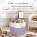 11 inch Cube Storage Bin with Handles 6 Pack