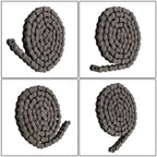 waltyotur #100 10 Feet Roller Chain with Connectors Carbon Steel Chain