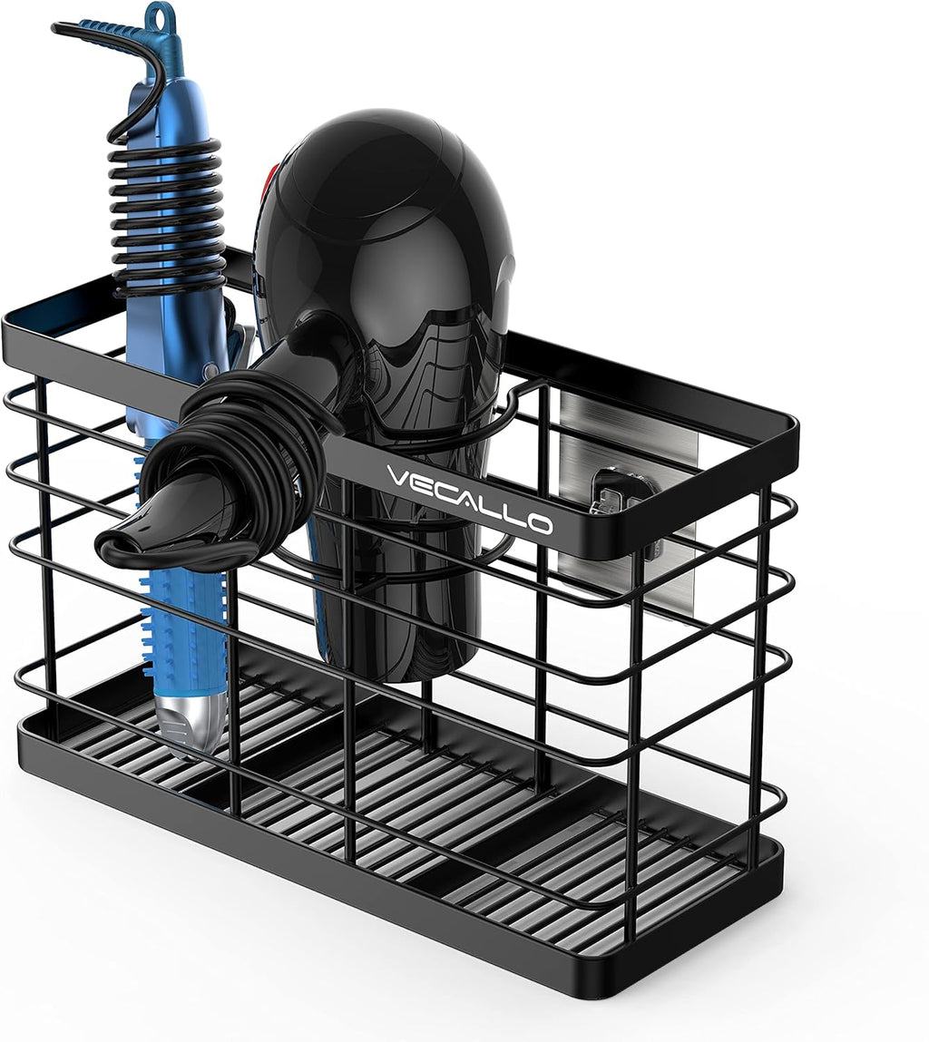 Hair Dryer Holder - Hair Tool Organizer Wall Mount/Adhesive Blow Dryer Holder/Curling iron holder Cabinet Door