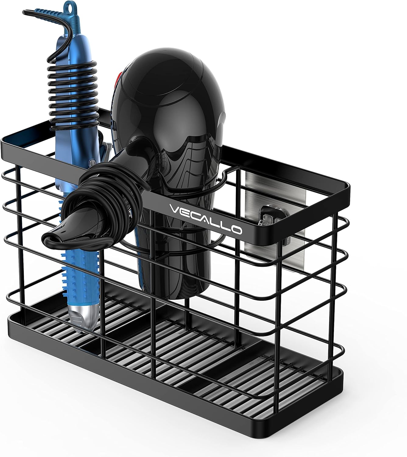 Hair Dryer Holder - Hair Tool Organizer Wall Mount/Adhesive Blow Dryer Holder/Curling iron holder Cabinet Door