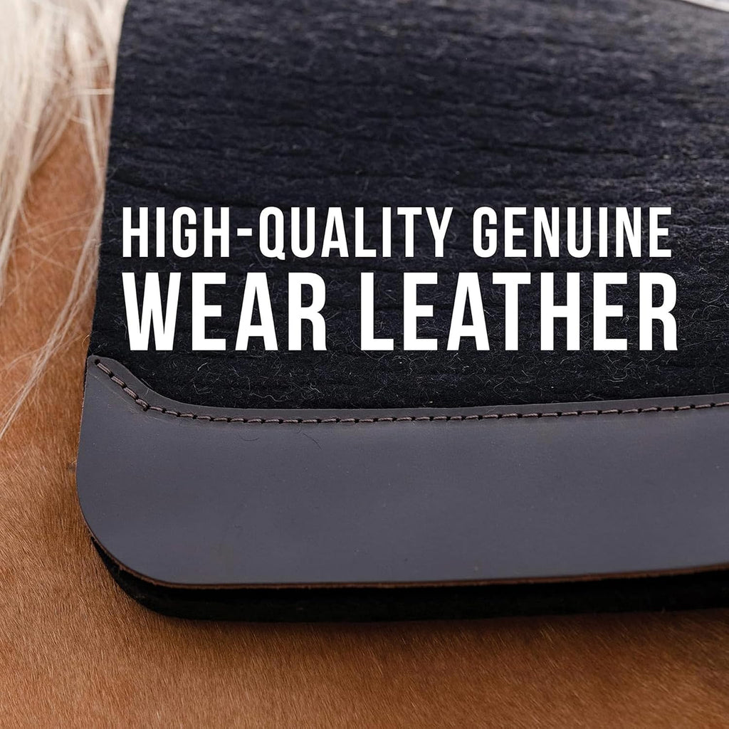 100% Steam-Pressed Wool Felt Western Saddle Pad