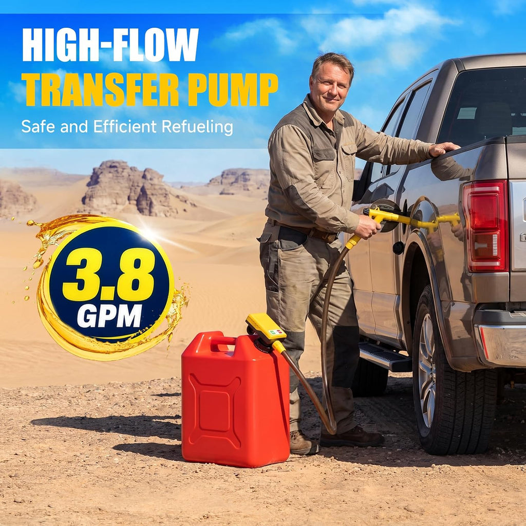 Electric Fuel Transfer Pump 3.8GPM Hand Nozzle (Bare Tool)