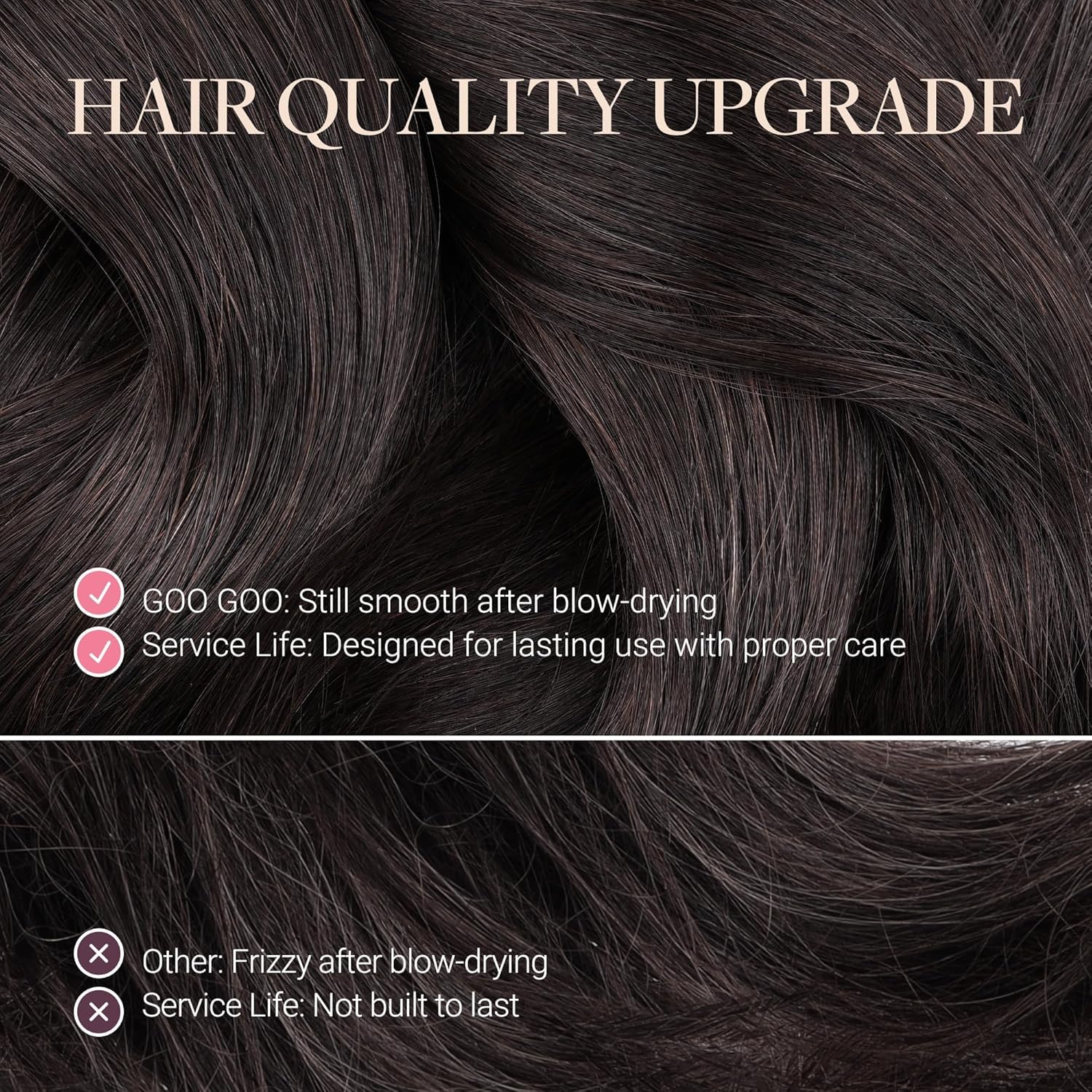 Clip in Hair Extensions Real Human Hair, Remy Human Hair Extensions Clip ins for Women, Natural Human Hair, 18inch