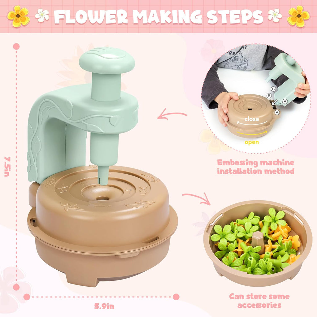 Fabric Flower Bouquets Toys, DIY Craft Kits Toys for Kids - Flowers Market Toy, Build Your Flower Bouquet, Arts &